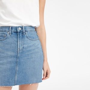 Everlane mini denim skirt